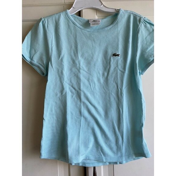 Lacoste Girl’s 16 Mint Green Short Sleeve Top - Picture 1 of 3